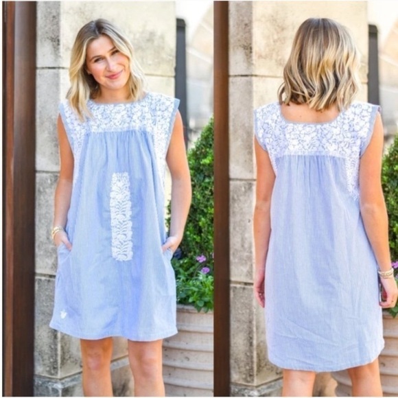 Buddy Love Dresses & Skirts - J Marie Buddy Love Blue & White Stripe Anne Dress